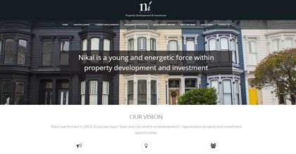 Construction and property development company website